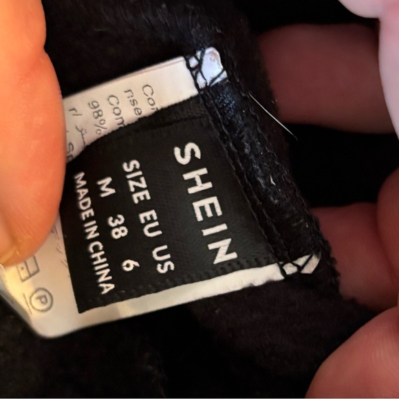 Black Varsity Jacket with White Trim - Picture 4 of 4